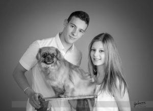 photo enfants et animal de compagnie