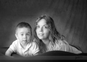 photo famille enfant noir et blanc studio drome romans omniphot galerie